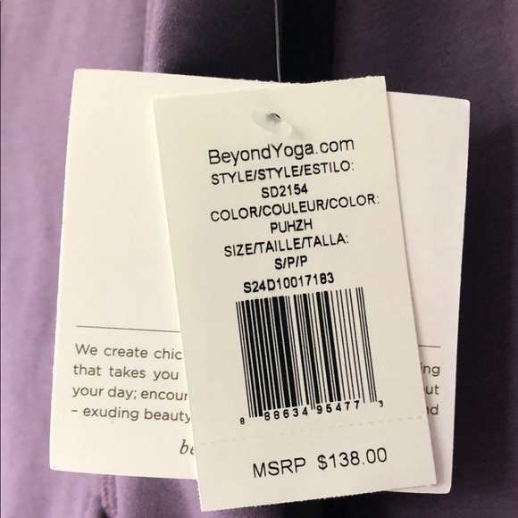 Beyond Yoga 
Spacedye On The Go Mock Neck Jacket purple S/P/P - Picture 7 of 12